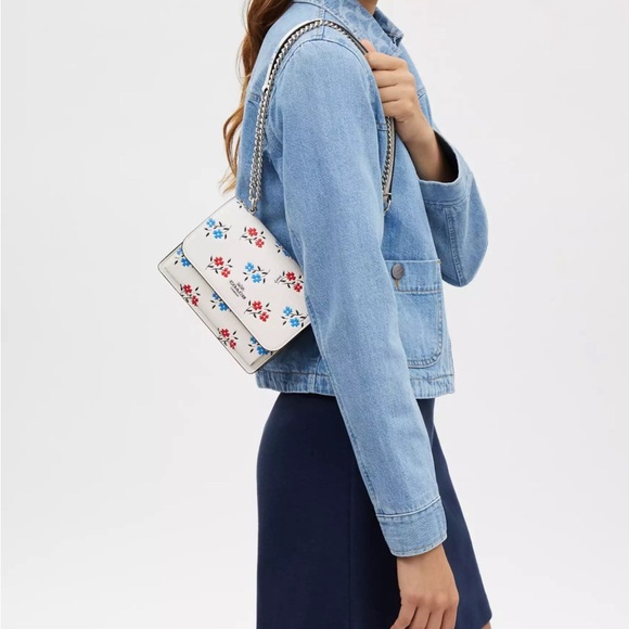 NWT Coach Mini Klare Xbody Leather Bag W/Floral Print Below $378 Retail RETIRED - Picture 3 of 8